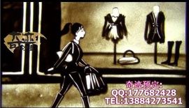 成都年会沙画表演主播照片