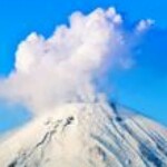 冰封的火山.
