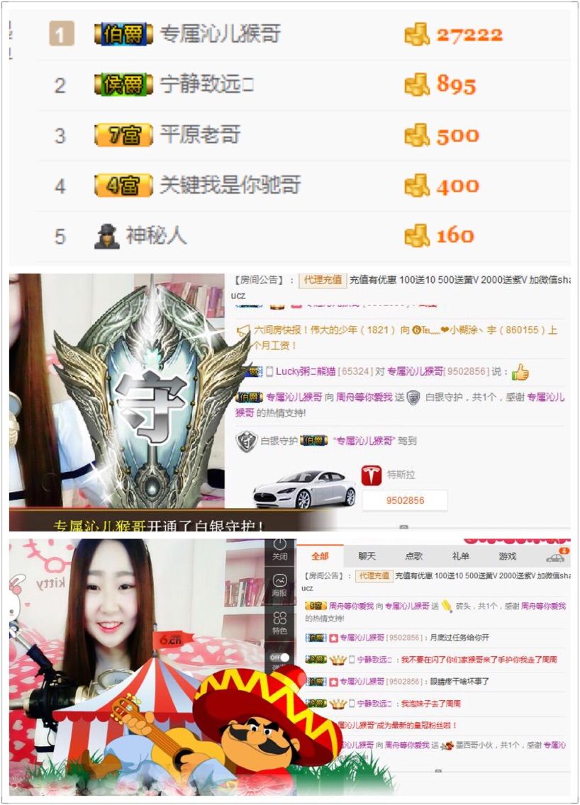 鲨鱼周舟主播照片