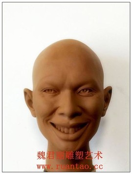 魏君丽雕像艺术主播照片