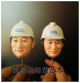 魏君丽雕像艺术主播照片