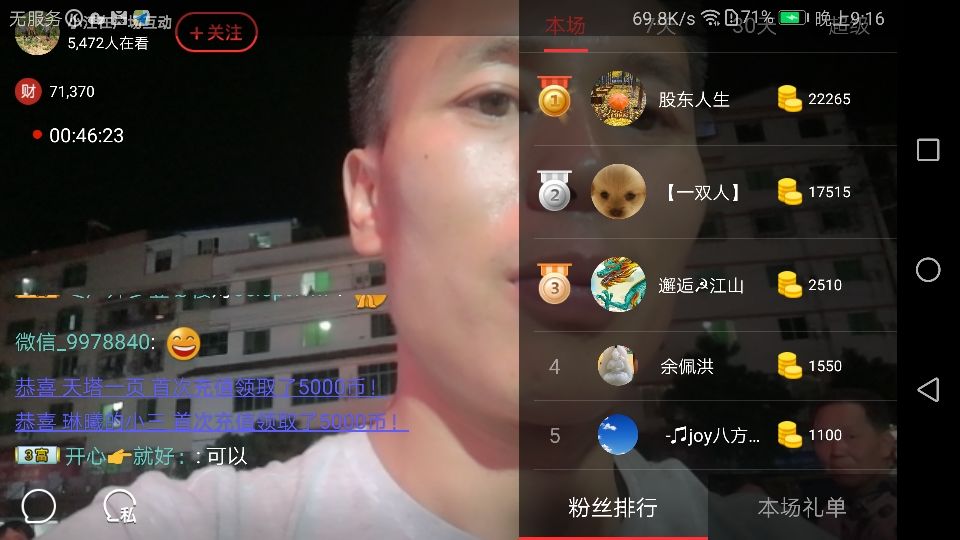 小江谢谢大家的支持的主播照片