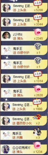Sevenღ你七七呀主播照片