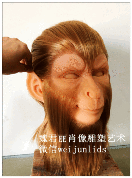 魏君丽雕像艺术主播照片