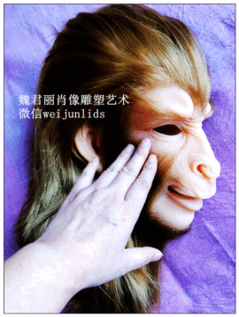 魏君丽雕像艺术主播照片