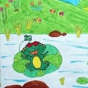 落叶随浪