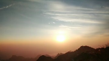 泰山日落
