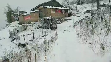 悬崖村下雪了