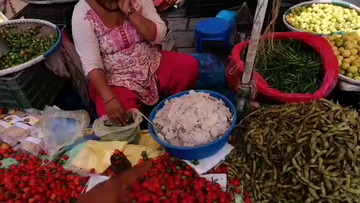 尼泊尔菜市场