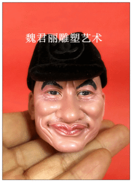 魏君丽雕像艺术主播照片