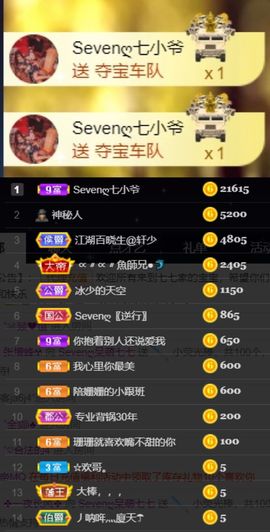 Sevenღ你七七呀主播照片
