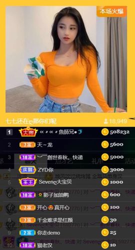 Sevenღ你七七呀主播照片