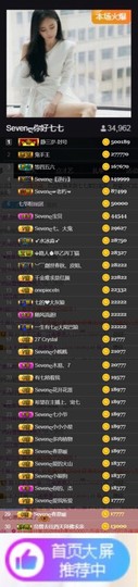 Sevenღ你七七呀主播照片