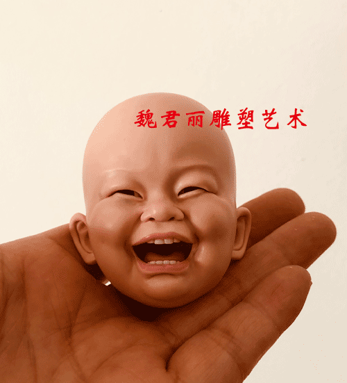 魏君丽雕像艺术的主播照片