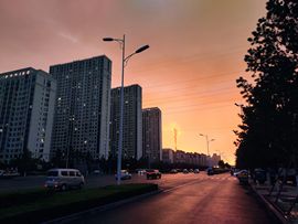 彩霞落日主播照片