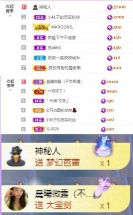 微晨美女主播照片