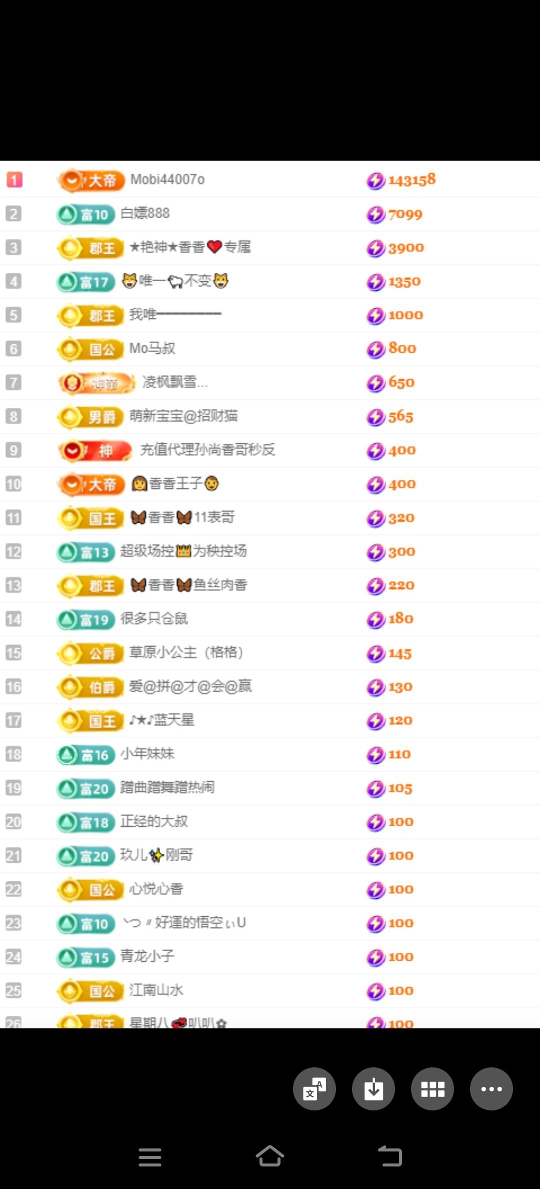 香香恭喜我思念哥升级的图片