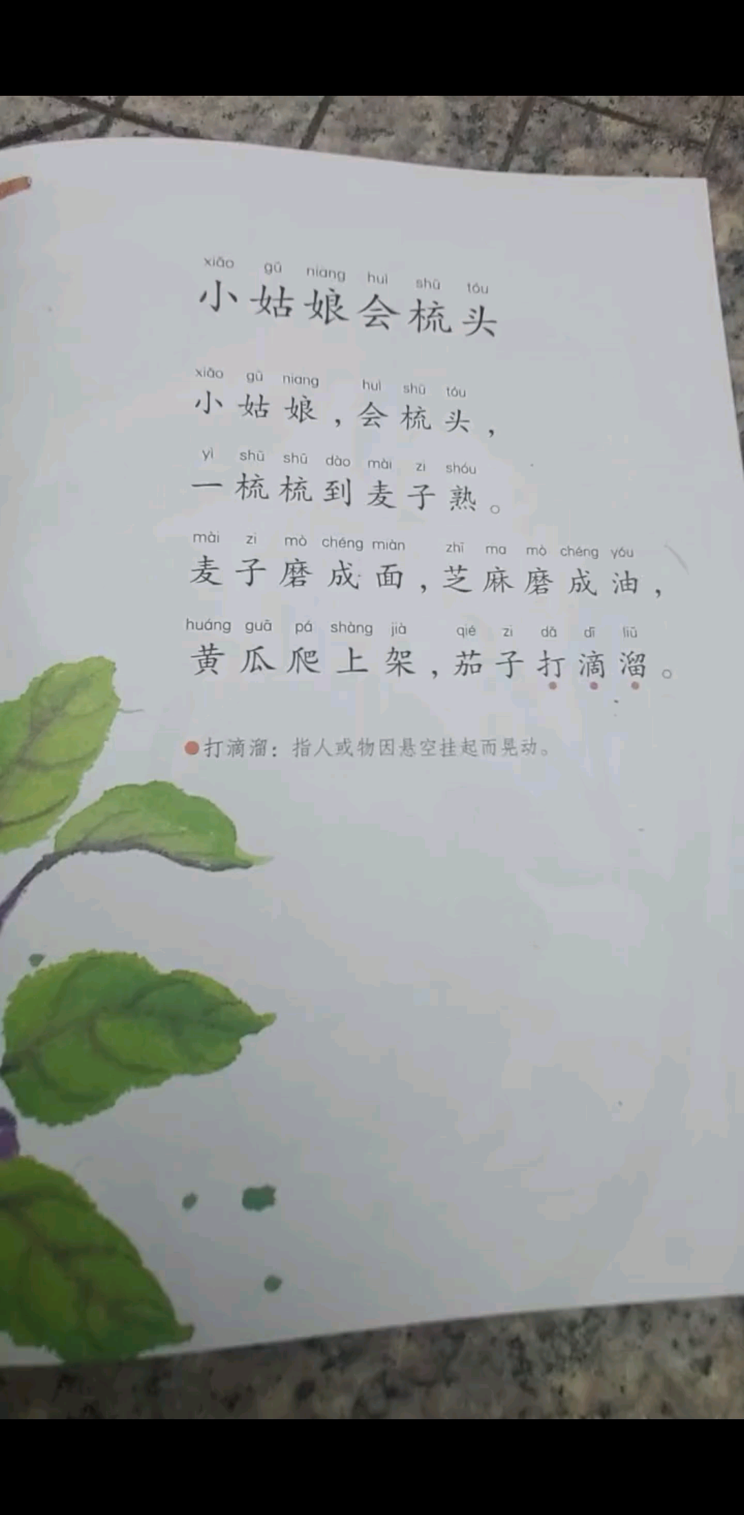 小姑娘会梳头