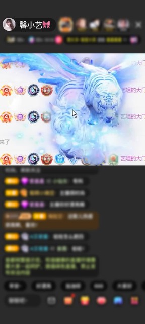 感谢艺姐的大门童赠送神兽白虎2个