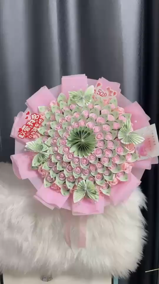 把99个“1”折成花
