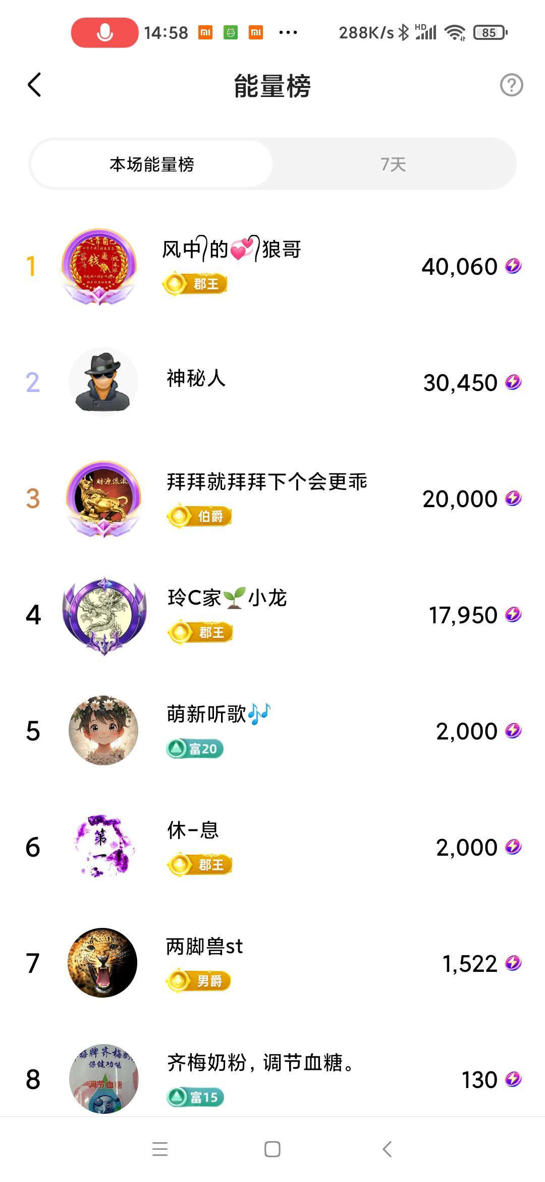 玲C努力升級(jí)??的主播照片