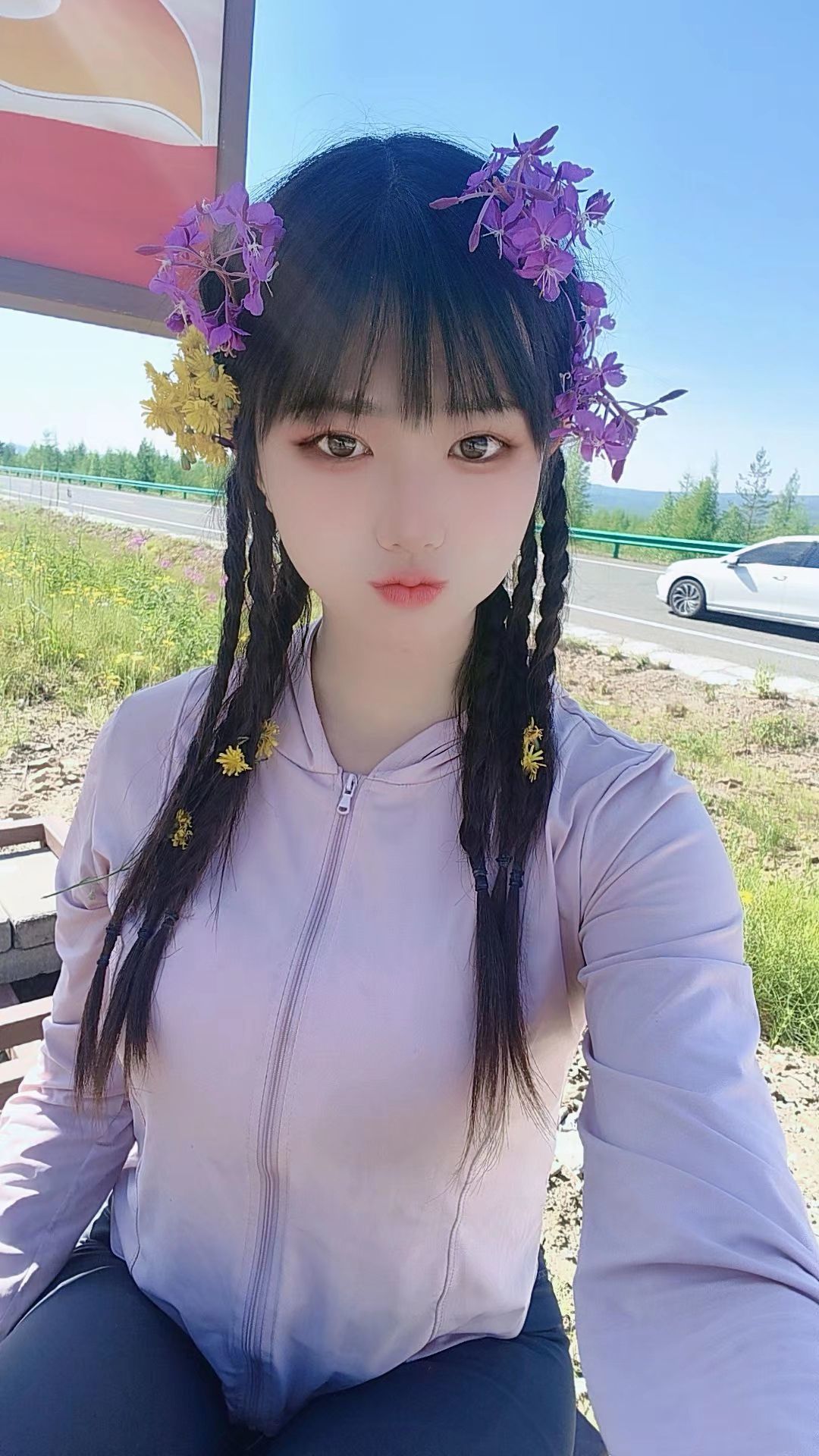 妞妞骑行中国的图片