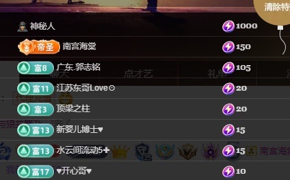 晴丫！求百元榜主播图片