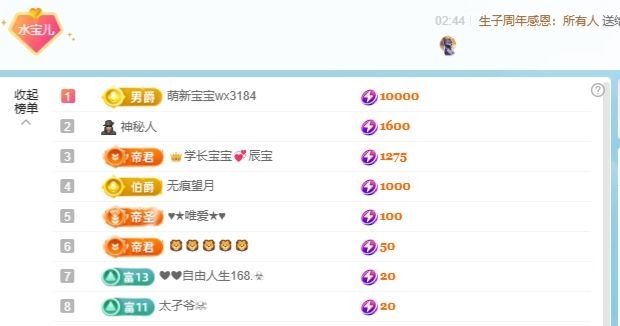 小水欸“求守护”主播图片