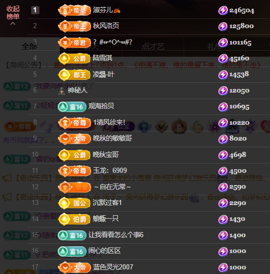 晚秋《求盛典票》主播图片