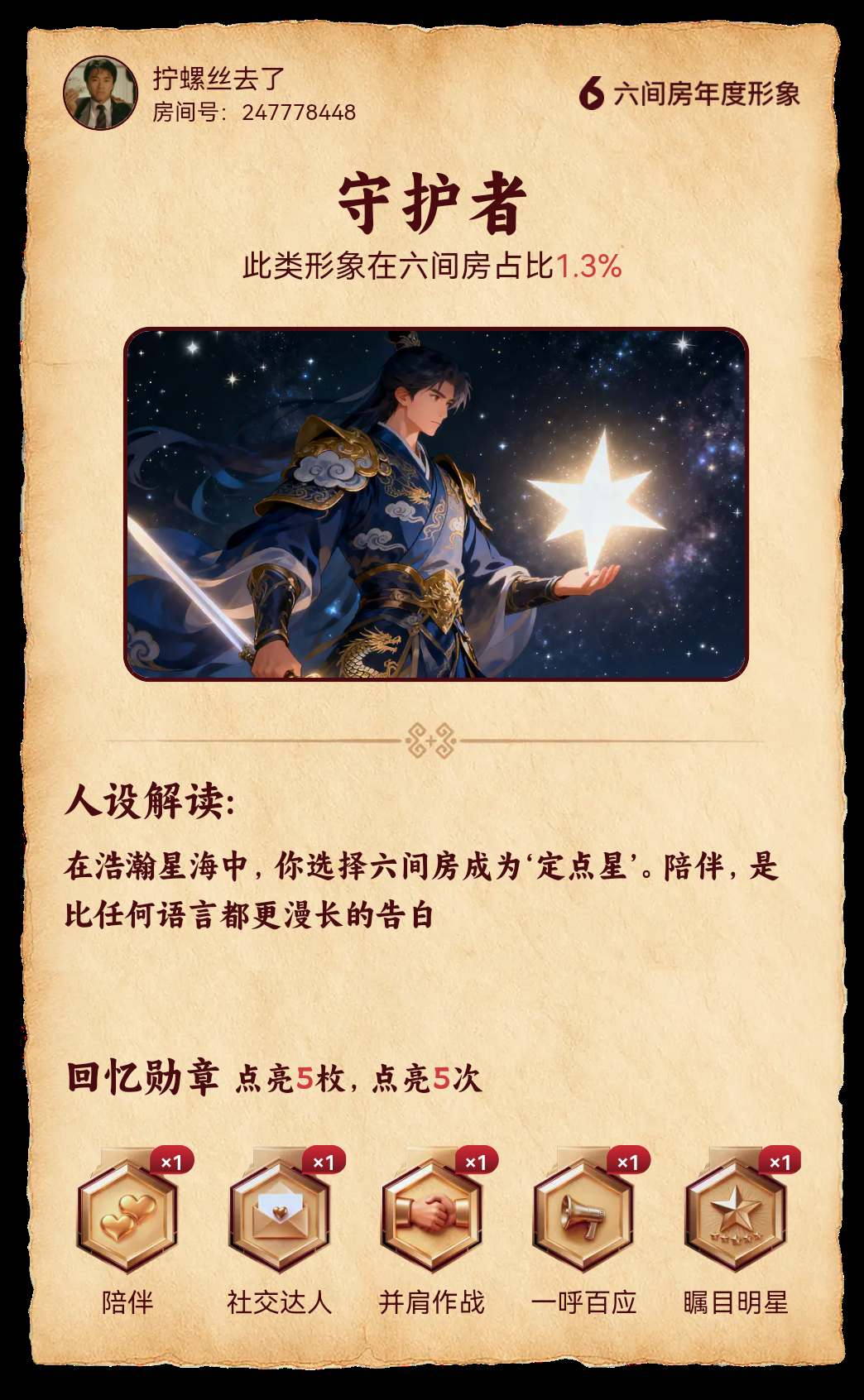 拧螺丝去了的主播照片