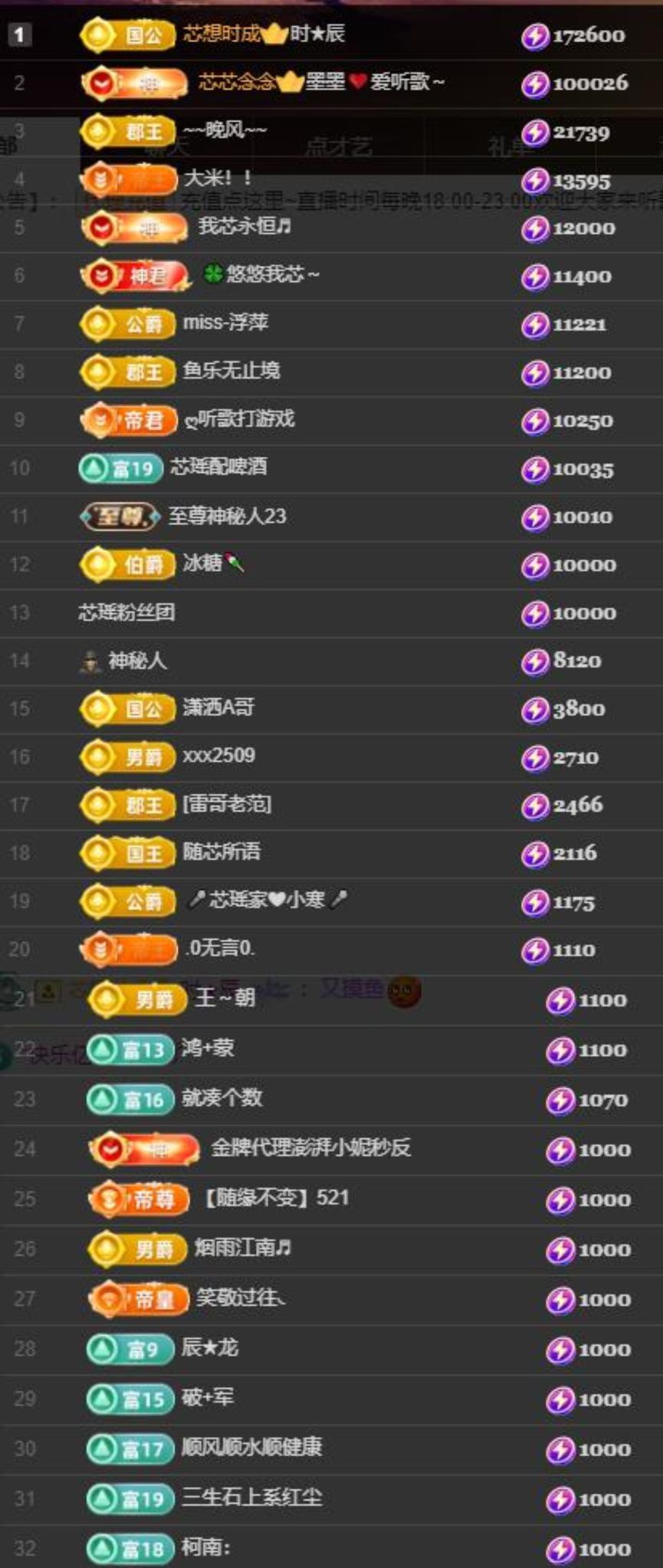 芯瑶❤️爱唱歌～的主播照片