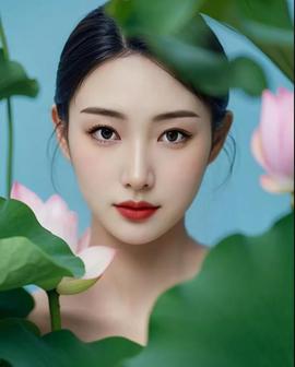 蓝铯~竹叶的图片