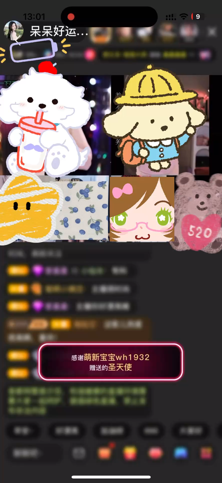 谢谢嘎嘎有钱哥送的圣