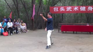 25形意拳　袁亮老师 包头武术健身qq群 第二届群友会