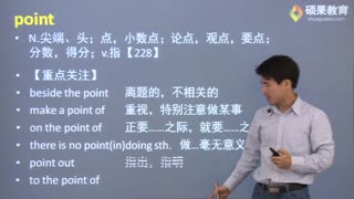 硕果教育五月同等学力英语：高频词汇精讲（一）