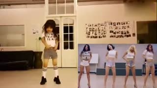 韩国小萝莉模仿sistar 神同步