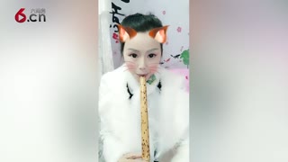 漂亮妹妹吹箫超好听 17.12.18