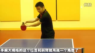《全民学乒乓公开课》第2.8期：直拍握拍方法及拉球重心瞪转方法_高清