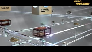 中山取暖桌生产线三维动画广告制作
