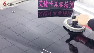 汽车美容抛光【专业手法抛光】初学者教学视频 艾镀咔原创