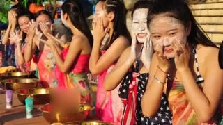 杭州万人素颜相亲 女生当场洗脸男生测胸围