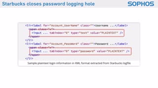 Sophos 60秒安全沙龙- 星巴克修复了用户名安全漏洞