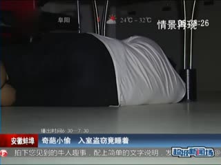 屋主听家里有呼噜声 原是小偷盗窃时睡着